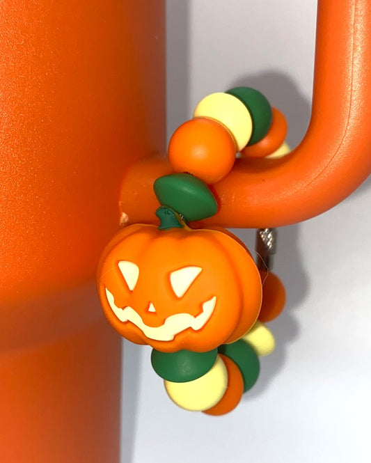 Jack O Lantern 3D Halloween Stanley Tumbler Cup Handle Charm