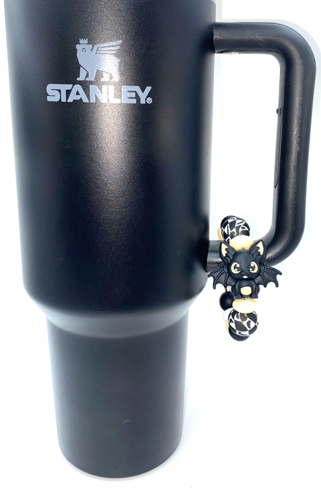 Black Bat 3D Halloween Stanley Tumbler Cup Handle Charm