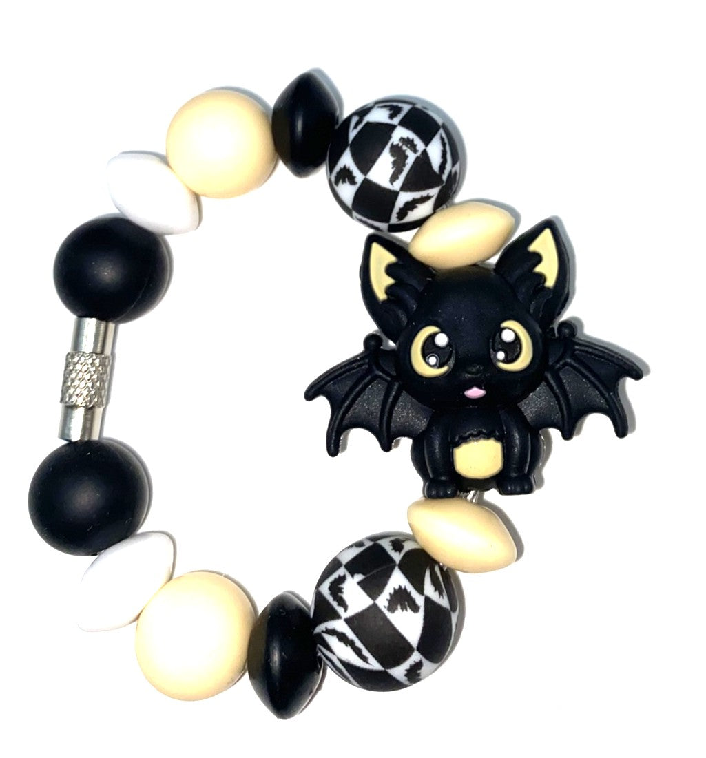 Black Bat 3D Halloween Stanley Tumbler Cup Handle Charm