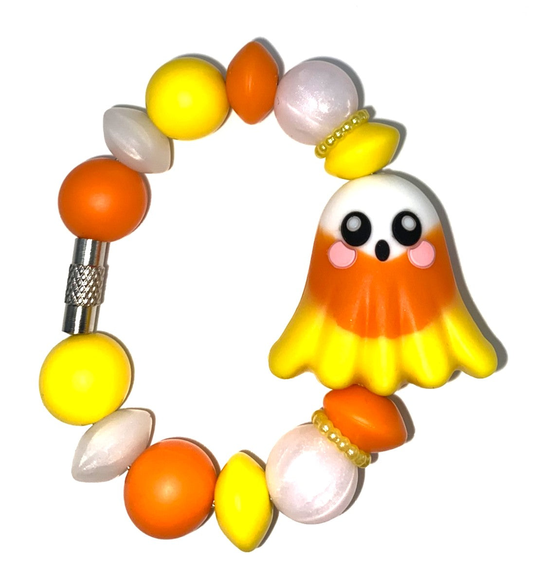 Candy Corn Ghost 3D Halloween Stanley Tumbler Cup Handle Charm