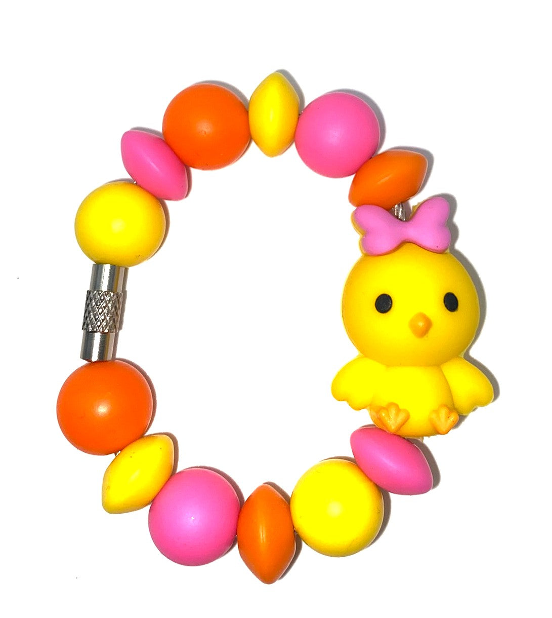 Easter Duck w/Bow 3D Stanley Tumbler Cup Handle Charm