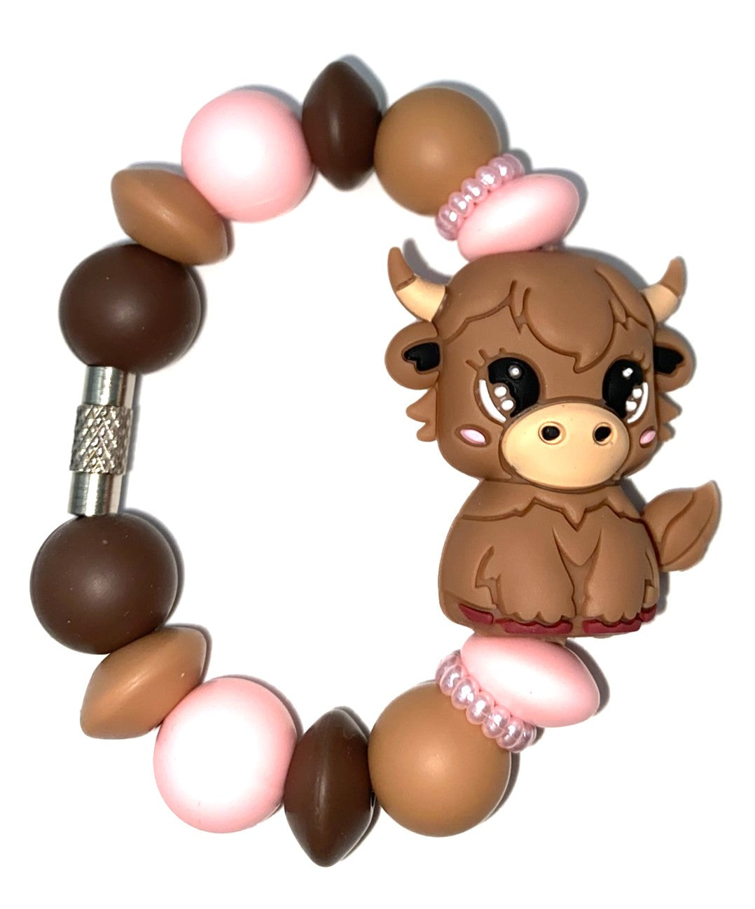Highland Cow Cute 3D Stanley Tumbler Cup Handle Charm