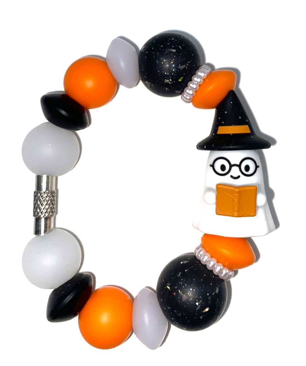 Professor Book Ghost 3D Halloween Stanley Tumbler Cup Handle Charm
