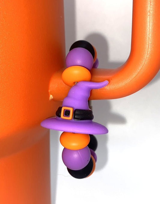 Witch Hat 3D Halloween Stanley Tumbler Cup Handle Charm