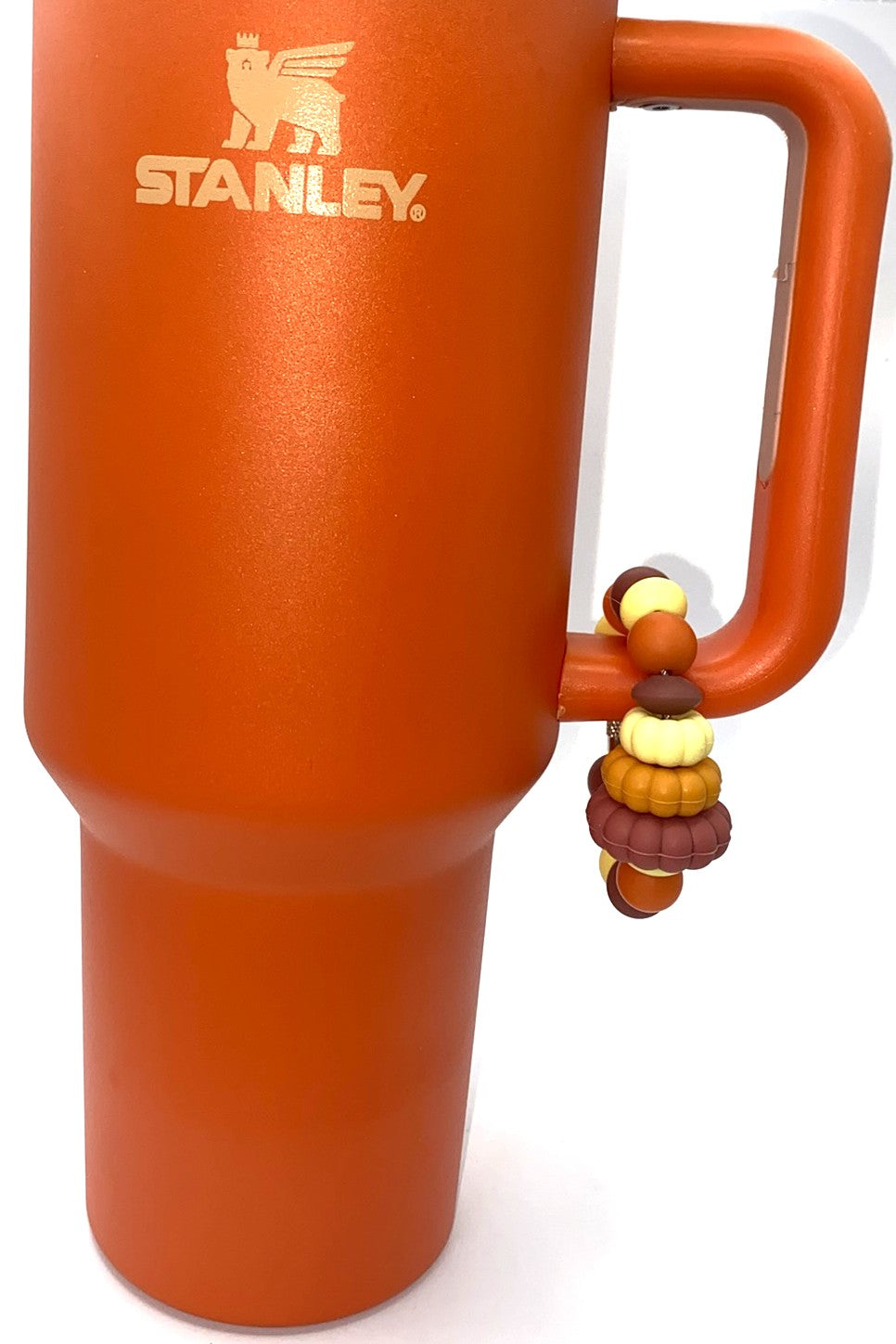 3 Stacked Pumpkins 3D Fall Stanley Tumbler Cup Handle Charm