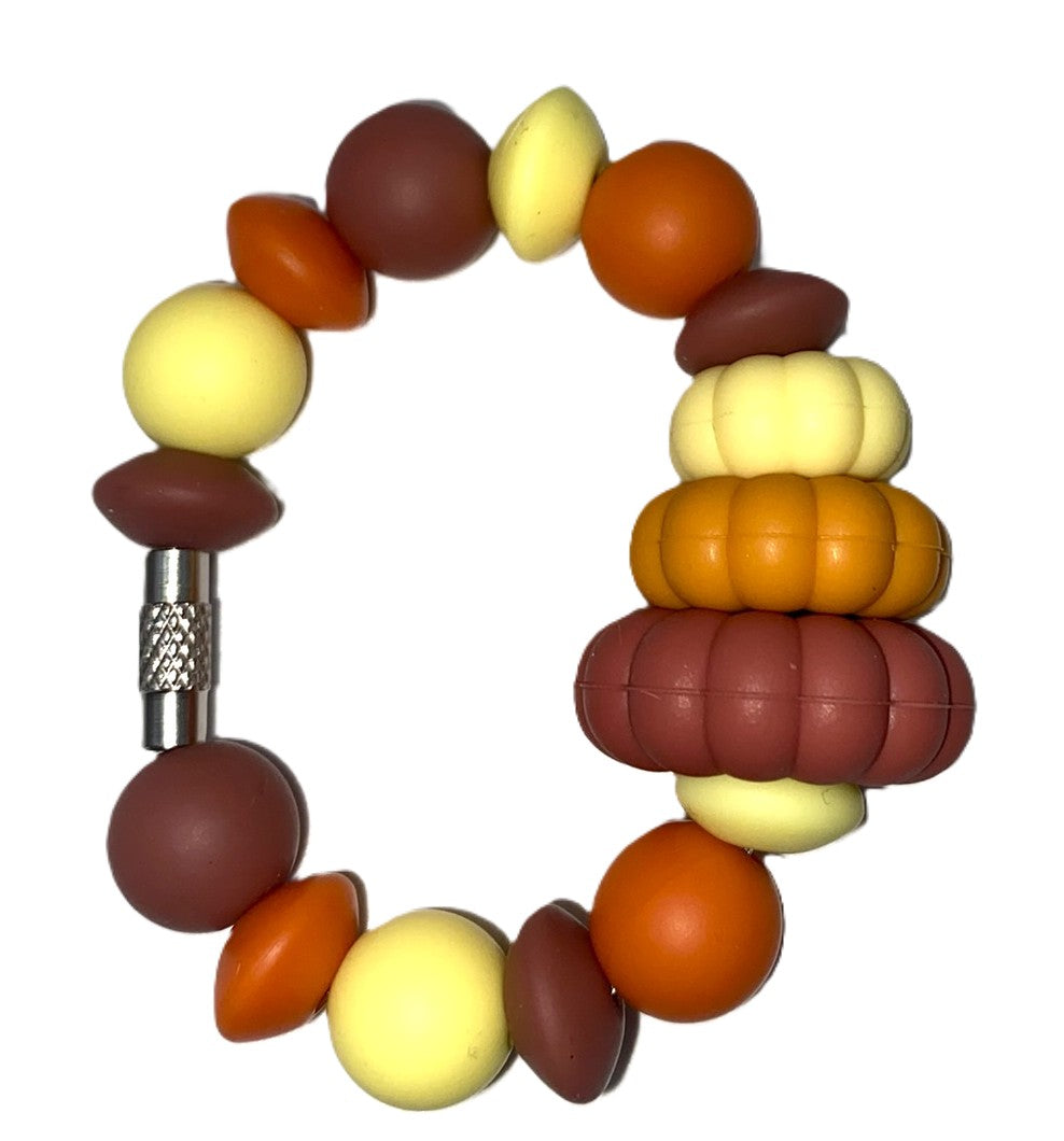 3 Stacked Pumpkins 3D Fall Stanley Tumbler Cup Handle Charm