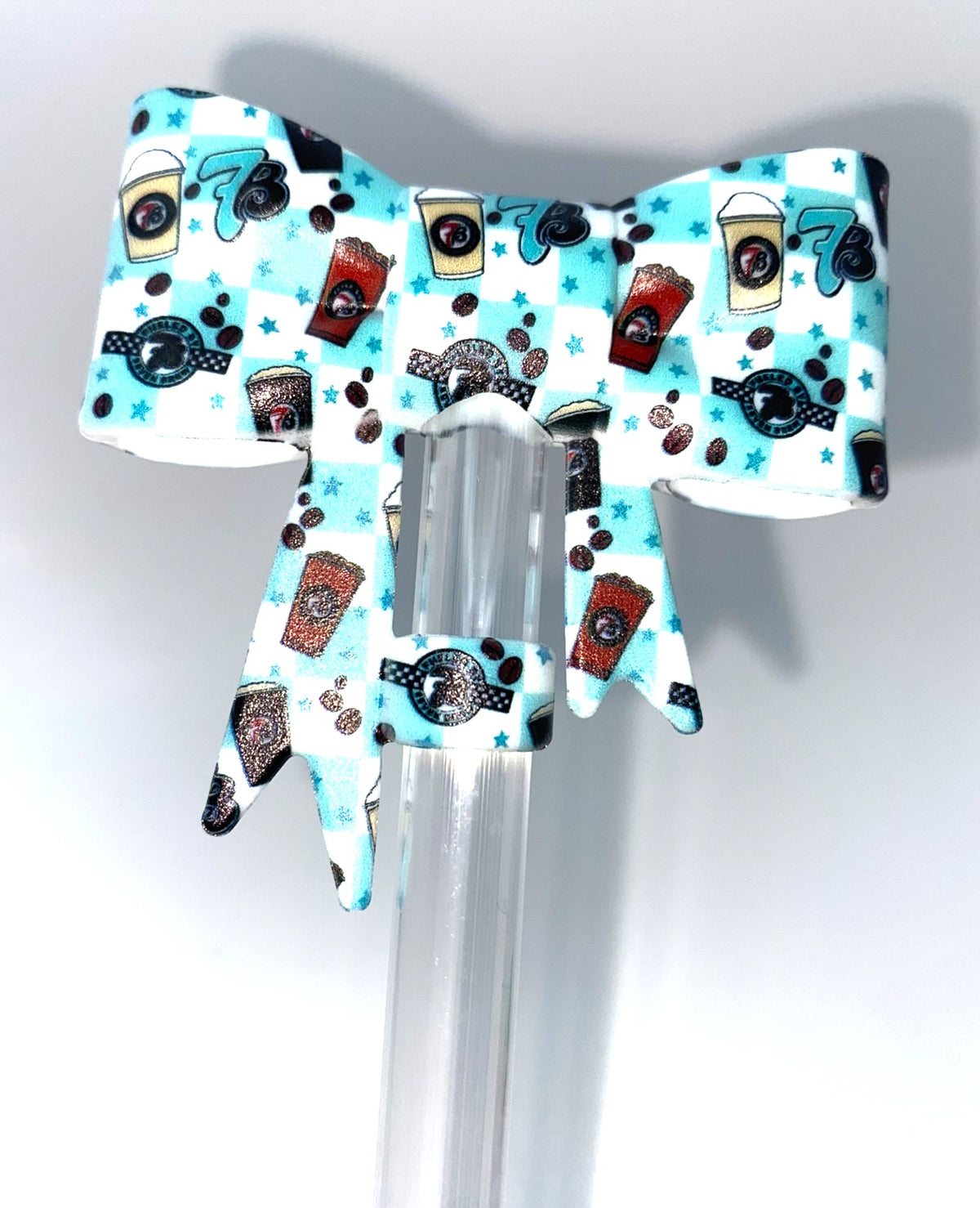 7 Brew Coffee Bow Straw Topper