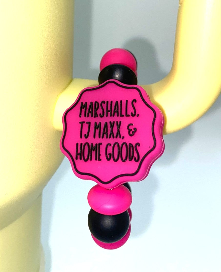 It's An Add To Cart Kinda Day Pink Double-sided Stanley Tumbler Cup Handle Charm