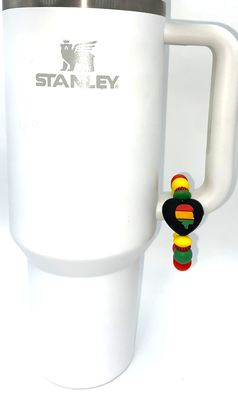 Black History 3D Heart Double-Sided Stanley Tumbler Cup Handle Charm