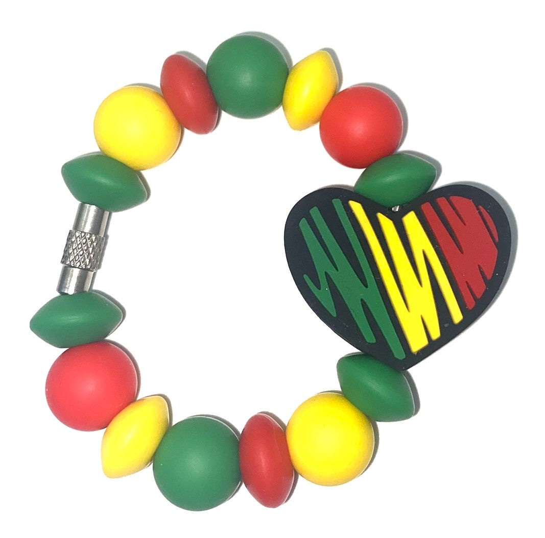 African Heart Juneteenth Stanley Tumbler Cup Handle Charm