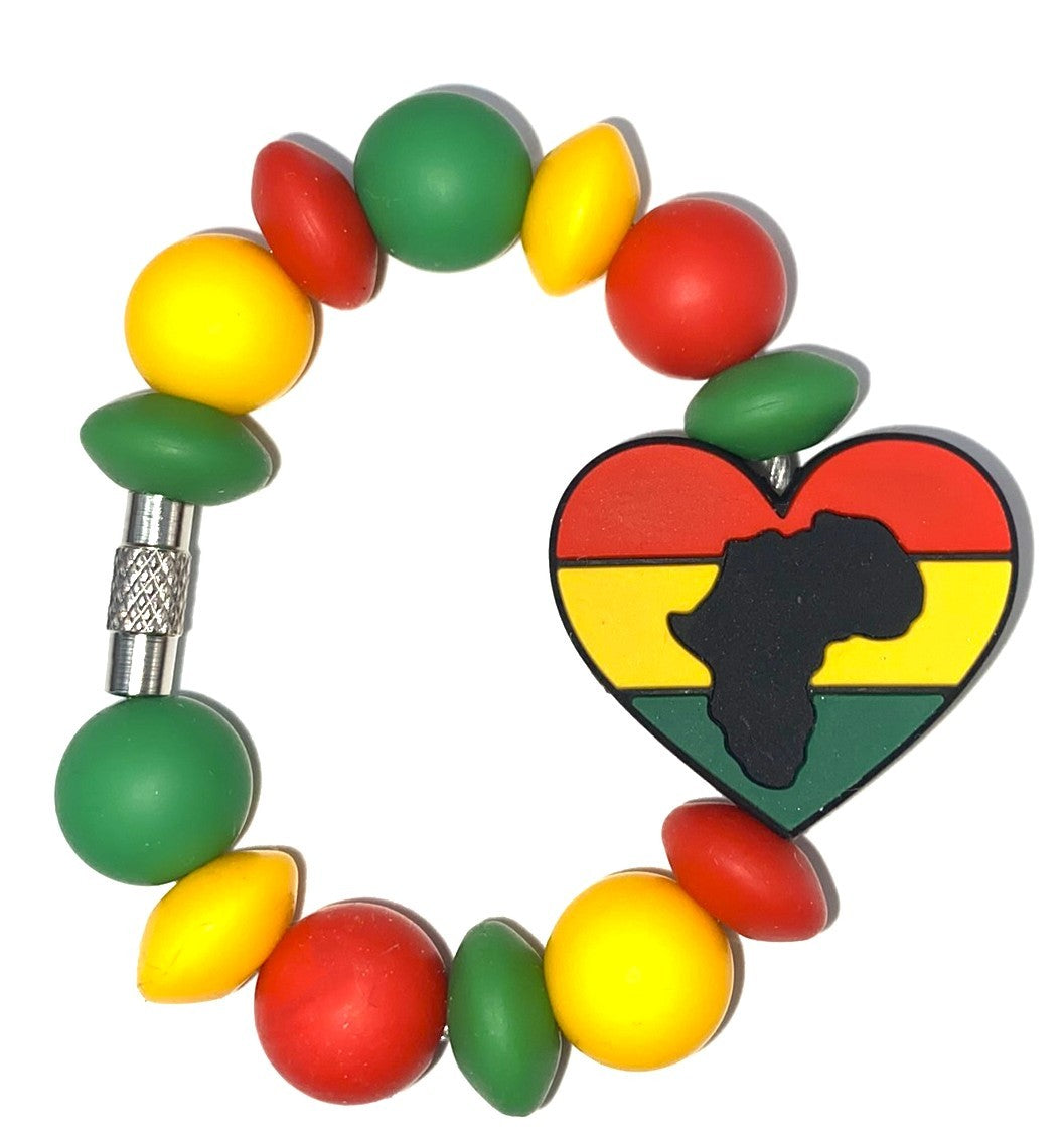 African Heart Juneteenth Stanley Tumbler Cup Handle Charm