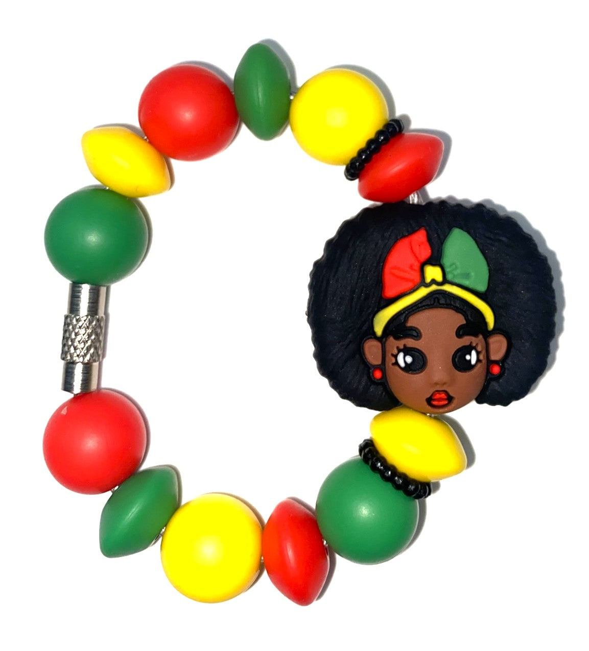 African American Woman 3D Stanley Tumbler Cup Handle Charm