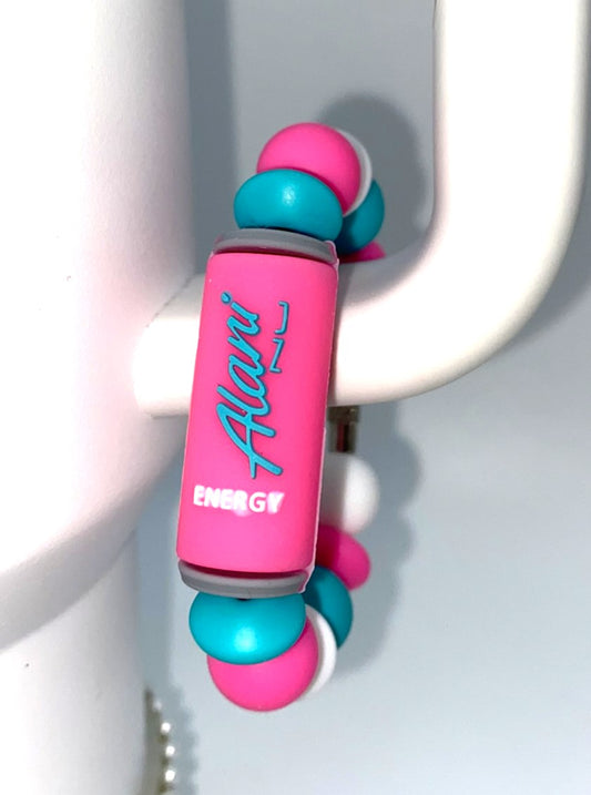 Pink Alani 3D Energy Drink Stanley Tumbler Cup Handle Charm
