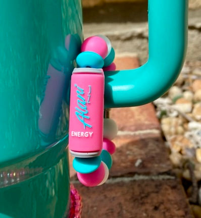 Pink Alani 3D Energy Drink Stanley Tumbler Cup Handle Charm