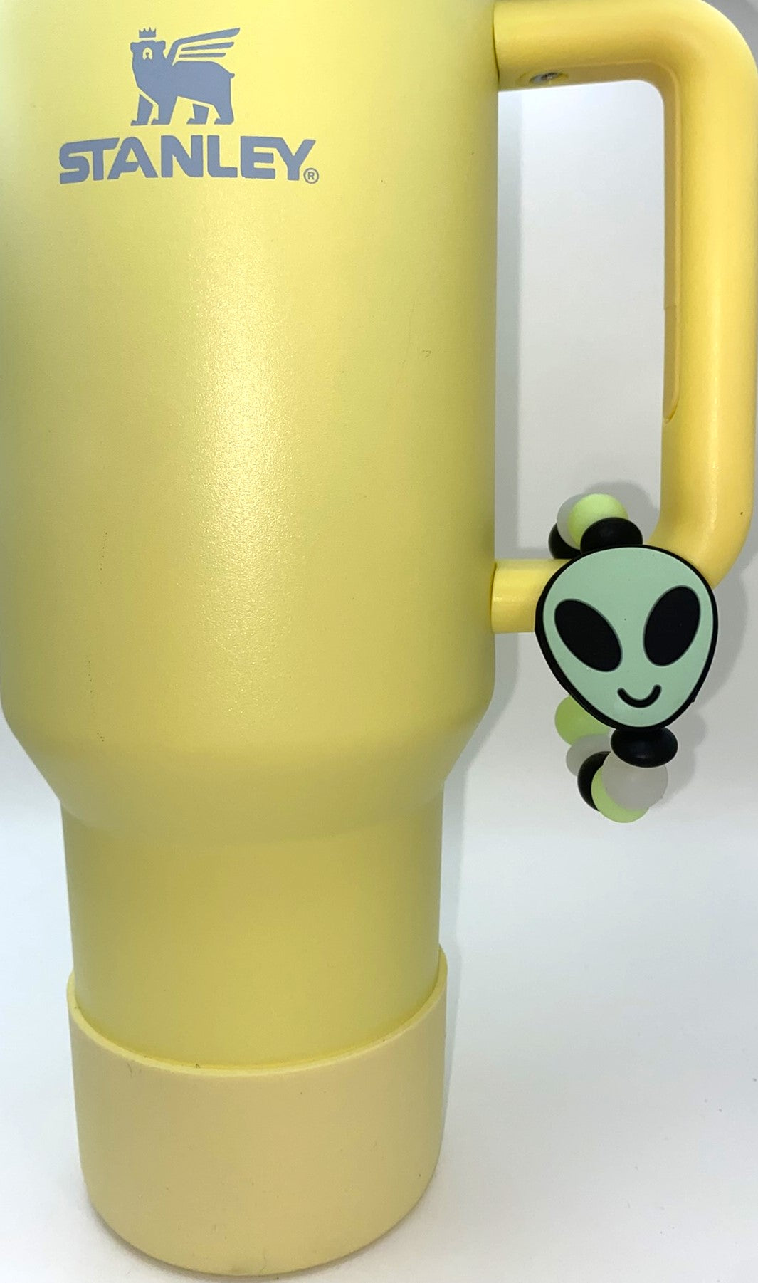 Green Alien Head Xeno Stanley Tumbler Cup Handle Charm