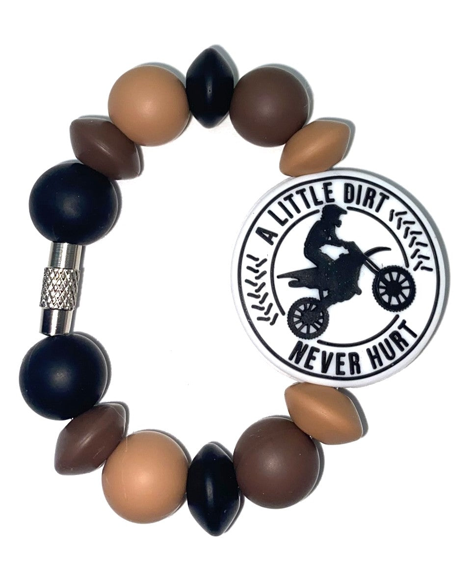 A Little Dirt Never Hurt Motorcross Dirt Bike Stanley Tumbler Cup Handle Charm