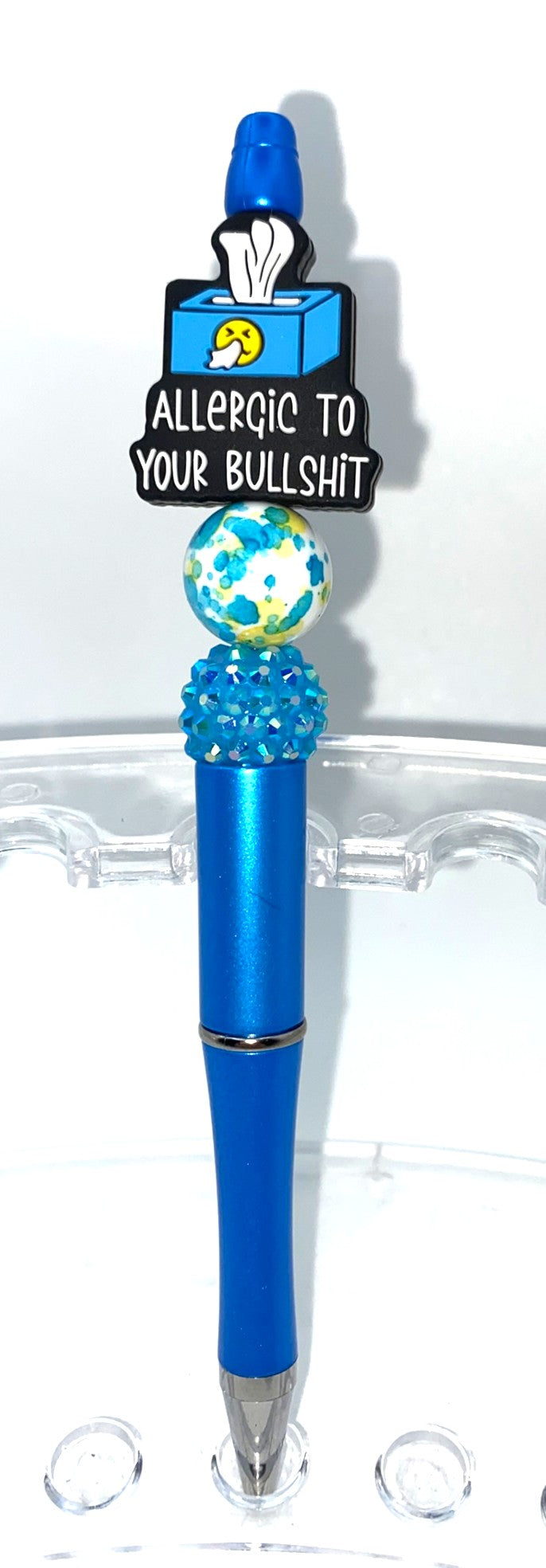 Allergic To Your Bullshit Bead Beaded Pen