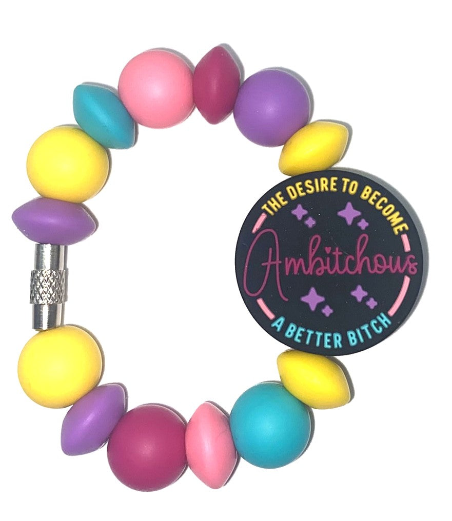 Ambitchious The Desire To Become A Better Bitch Stanley Tumbler Cup Handle Charm