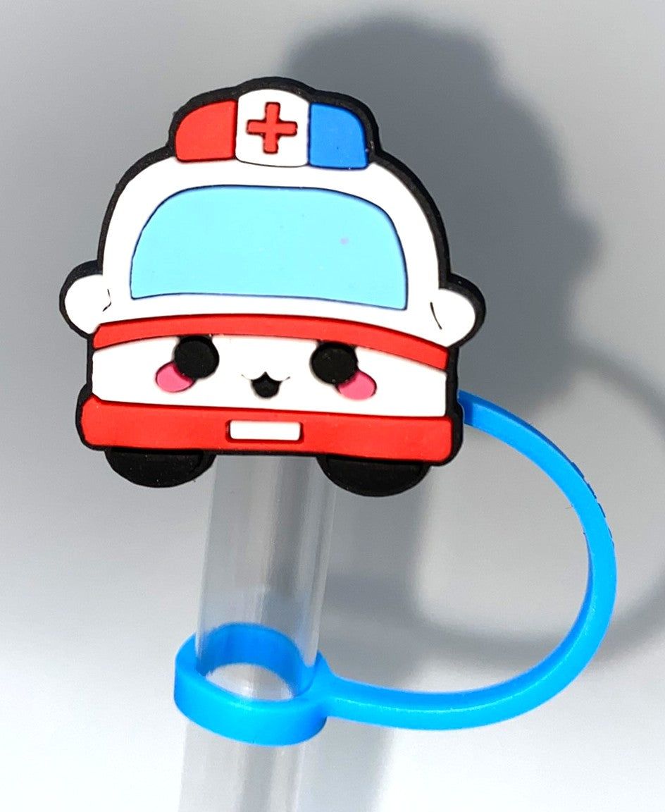 Ambulance Straw Topper