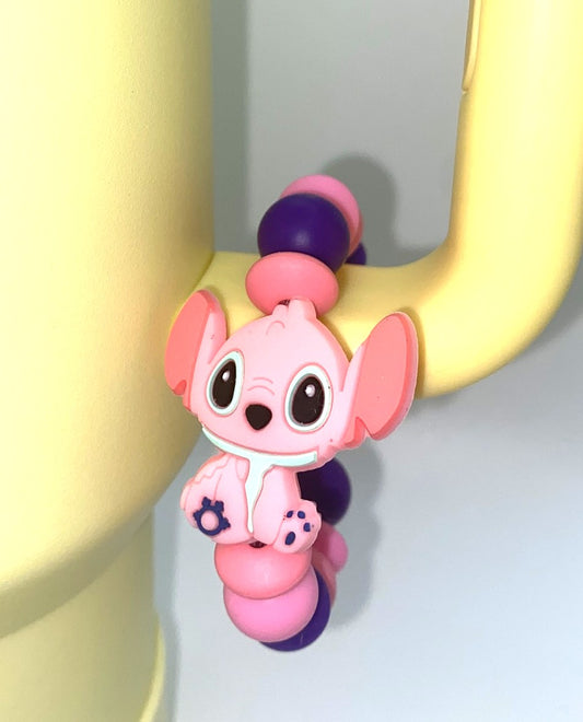 Pink Alien Stanley Tumbler Cup Handle Charm