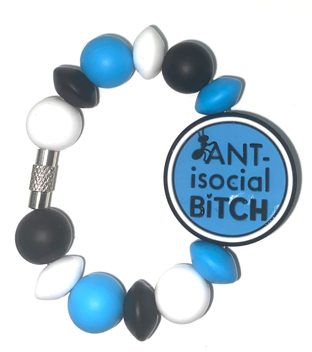 Anti Social Bitch Stanley Tumbler Cup Handle Charm