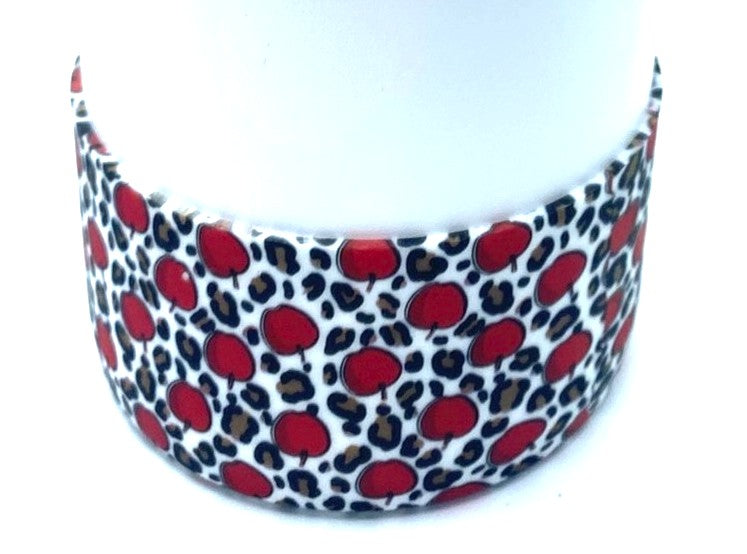 Apple Leopard Print Stanley Tumbler Boot Sleeve #121