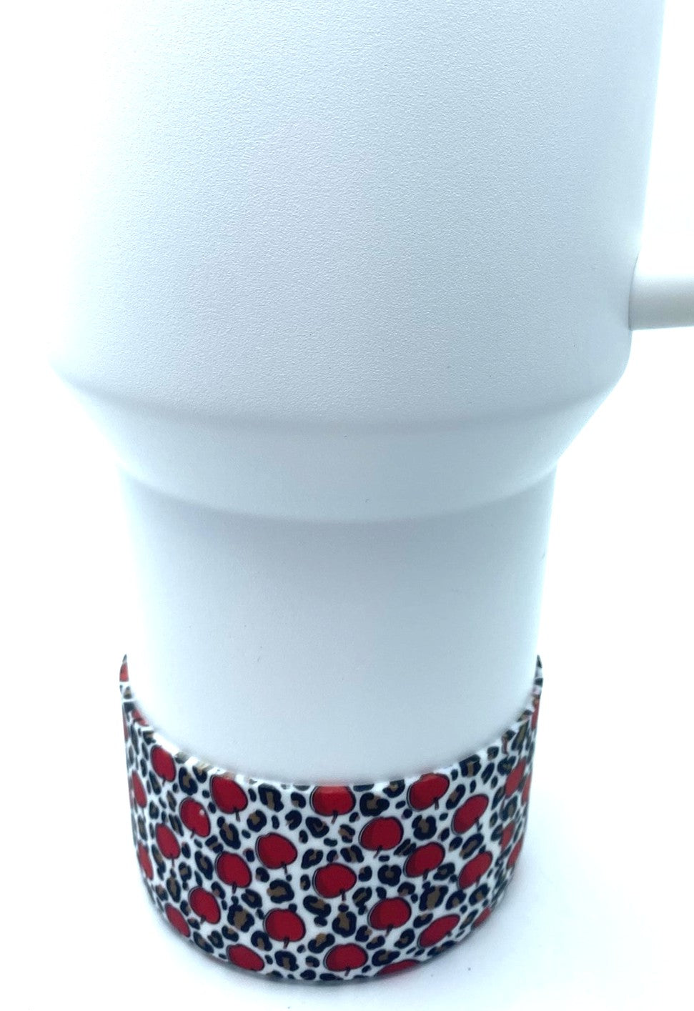 Apple Leopard Print Stanley Tumbler Boot Sleeve #121
