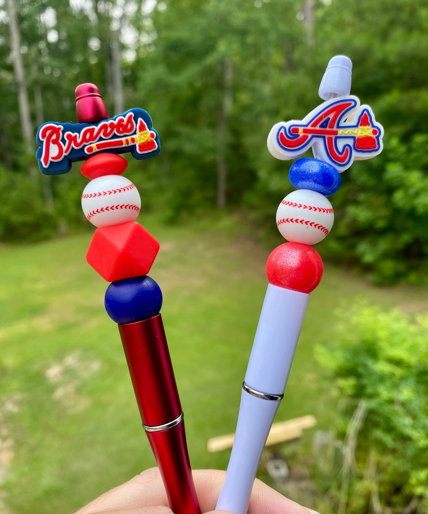 Atlanta Braves Baseball Beaded Pen