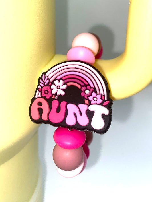 Aunt Pink Stanley Tumbler Cup Handle Charm