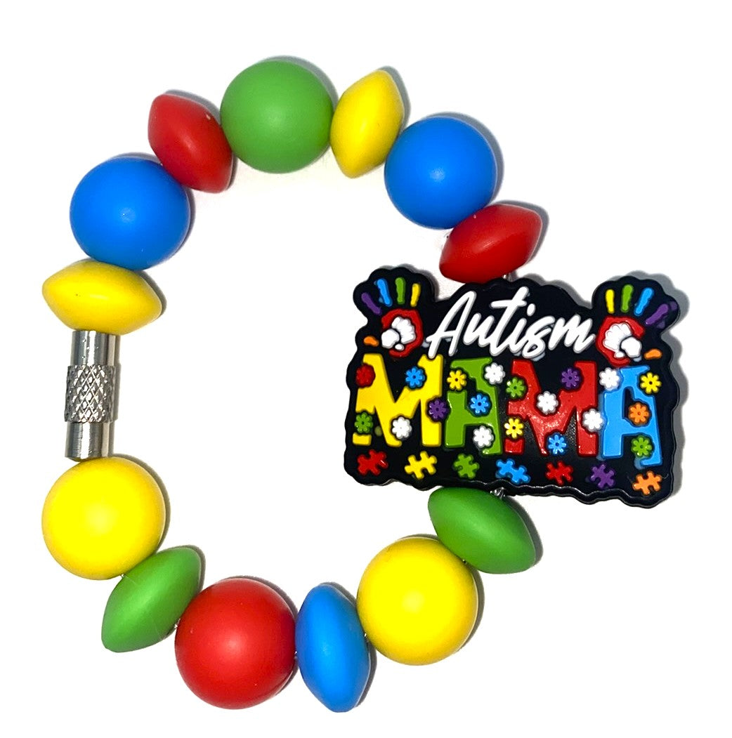 Autism Mama Puzzle Stanley Tumbler Cup Handle Charm