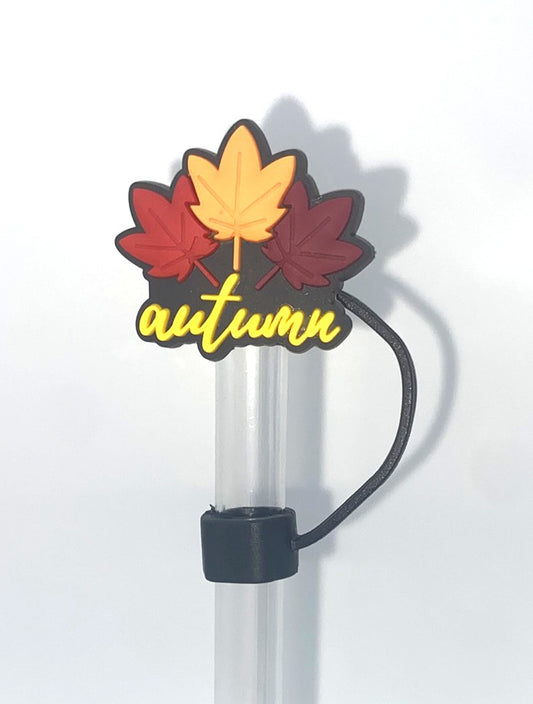 Autumn Leaves Fall Straw Topper