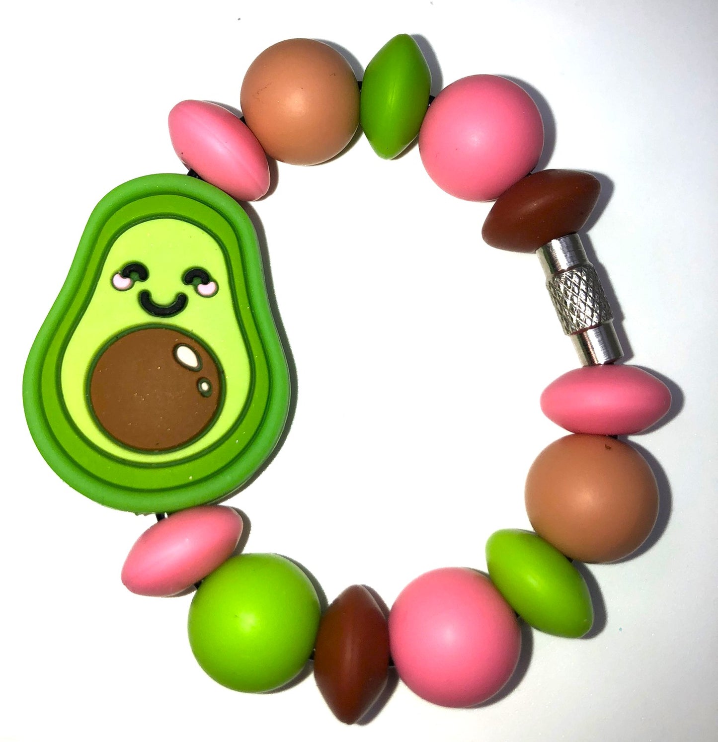 Happy Avocado Stanley Tumbler Cup Handle Charm