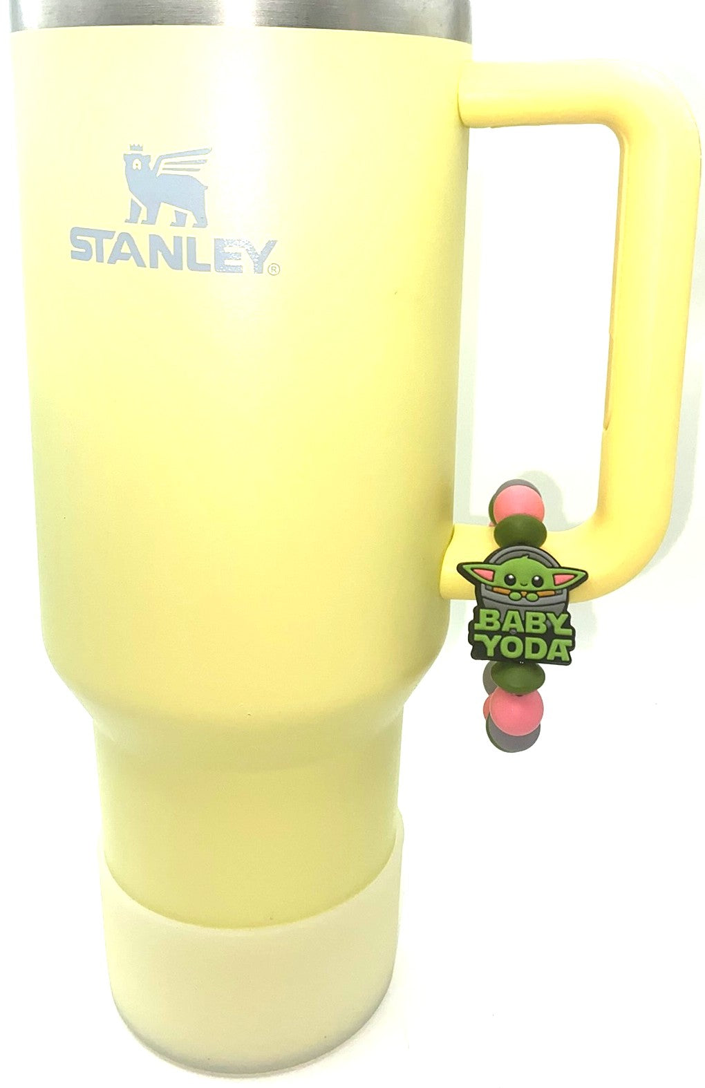 Baby Green Star Alien In Pod w/Name Space Wars Stanley Tumbler Cup Handle Charm