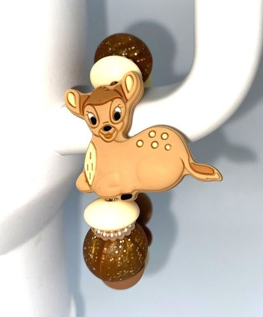 Cartoon Deer Stanley Tumbler Cup Handle Charm