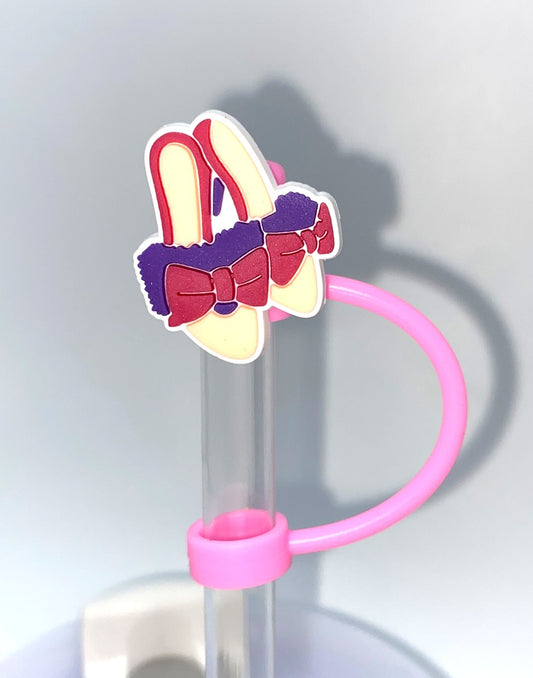 Pink High Heel Shoes #2 Malibu Girl Plastic Doll Stanley Tumbler Cup Straw Topper