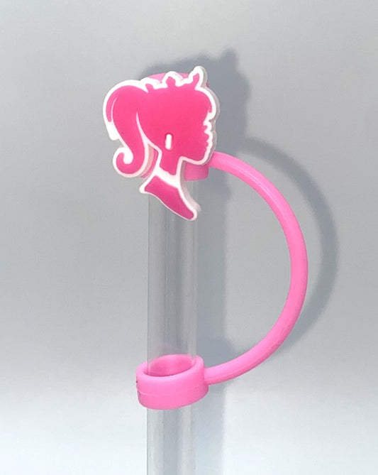 Head w/Crown & Ear Bud Malibu Girl Plastic Doll Stanley Tumbler Cup Straw Topper