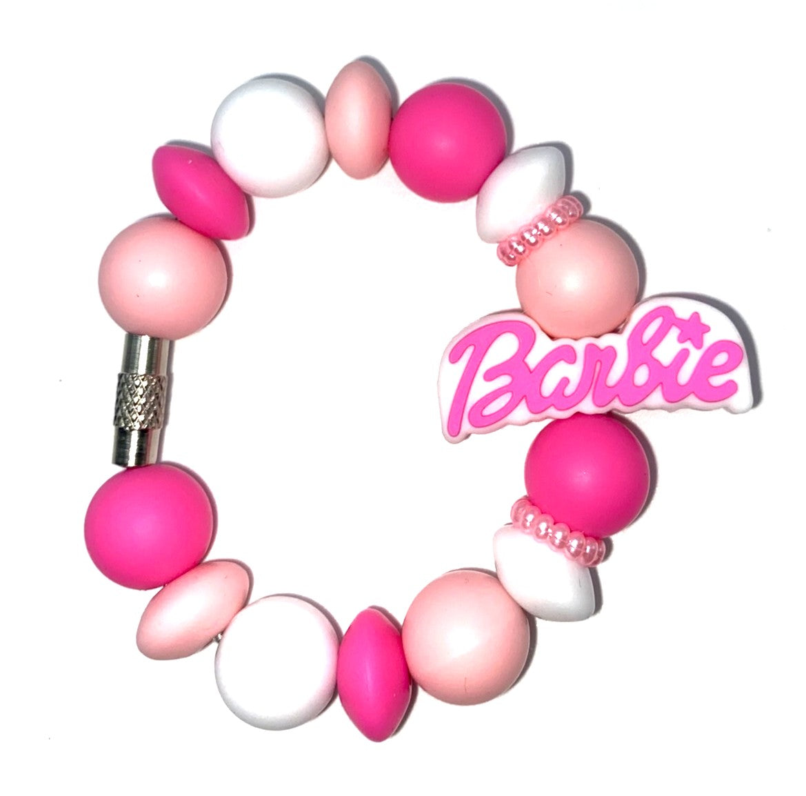 Pink Malibu Girl Plastic Doll Name Stanley Tumbler Cup Handle Charm