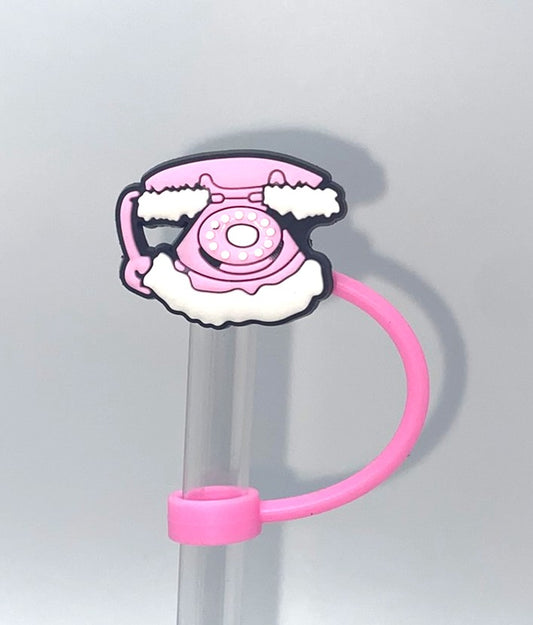 Fancy Telephone Malibu Girl Plastic Doll  Stanley Tumbler Cup Straw Topper
