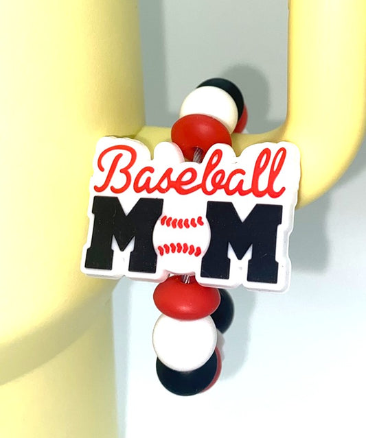 Baseball Mom Stanley Tumbler Cup Handle Charm
