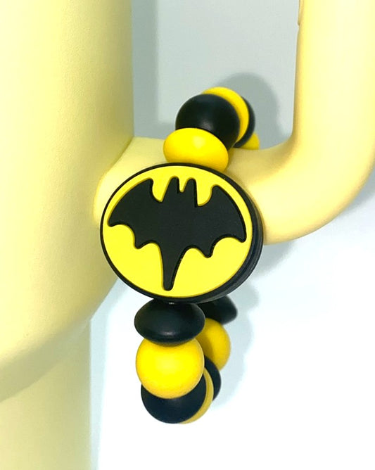 Bat Guy Super Hero Symbol Logo Stanley Tumbler Cup Handle Charm