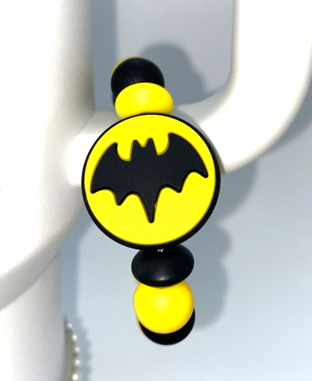 Bat Guy Super Hero Symbol Logo Stanley Tumbler Cup Handle Charm