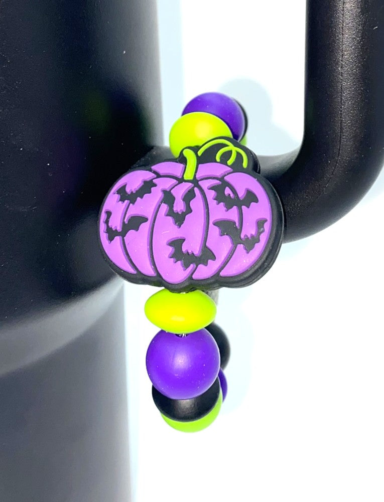 Bats Pumpkin Halloween Stanley Tumbler Cup Handle Charm