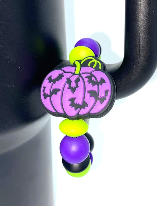 Bats Pumpkin Halloween Stanley Tumbler Cup Handle Charm