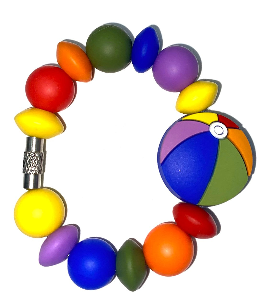 Colorful Beach Ball Stanley Tumbler Cup Handle Charm