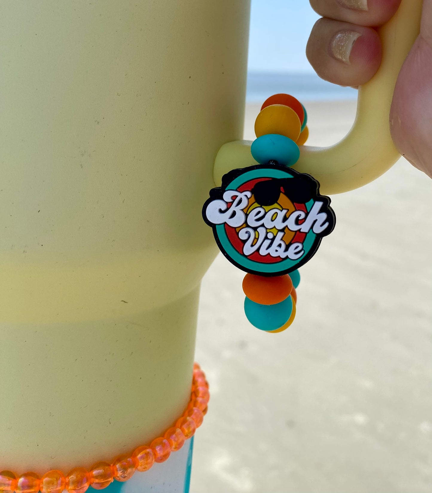 Beach Vibe Stanley Tumbler Cup Handle Charm