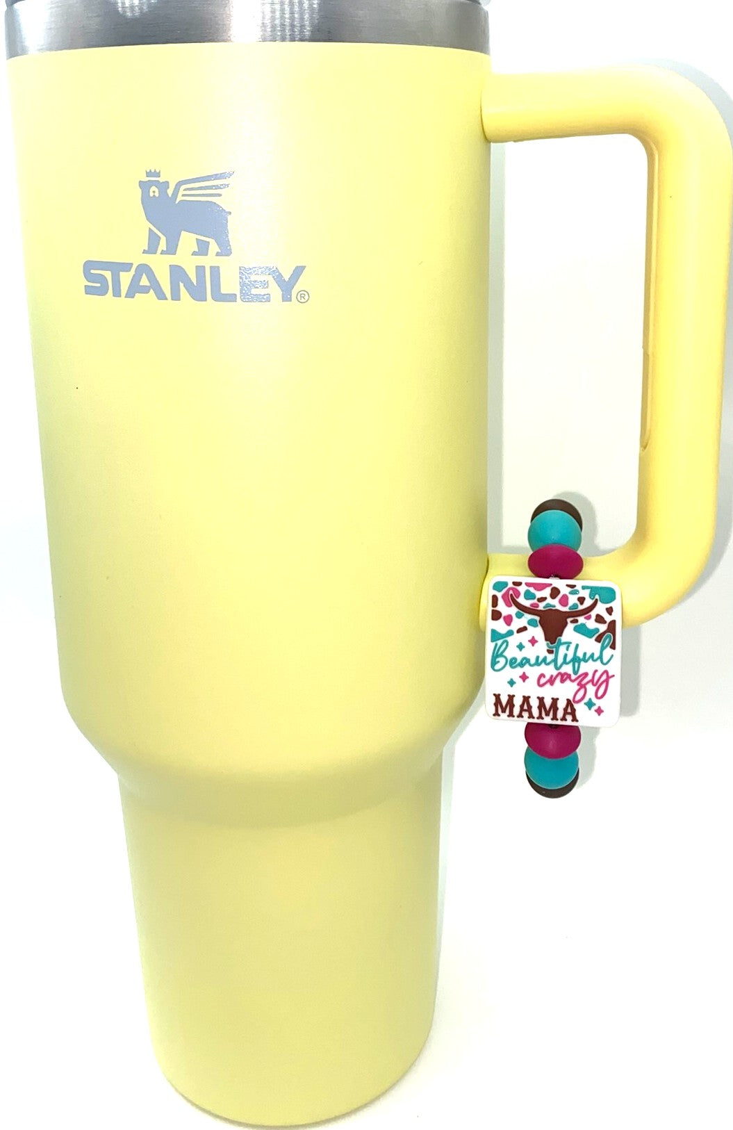 Beautiful Crazy Mama Western Stanley Tumbler Cup Handle Charm