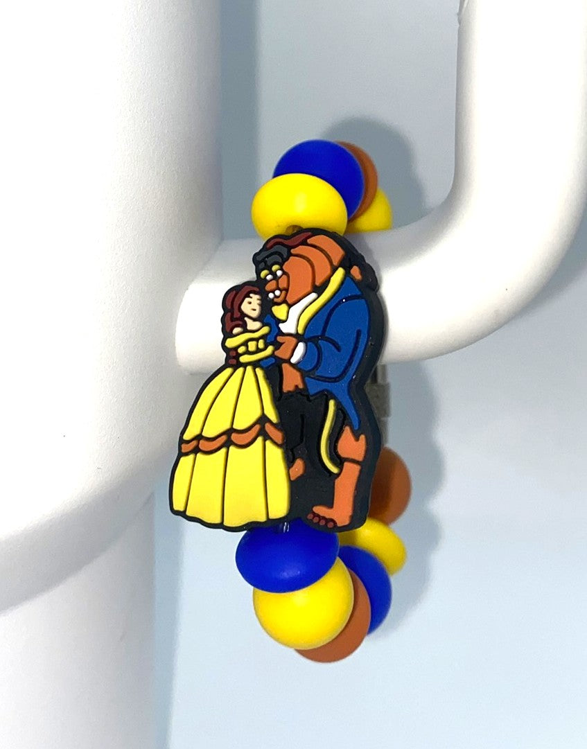 Beautiful Girl & Beast Dancing Stanley Tumbler Cup Handle Charm