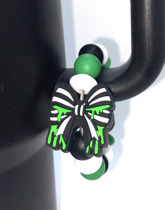 Beetle Guy Slime Bow Horror Villain Stanley Tumbler Cup Handle Charm