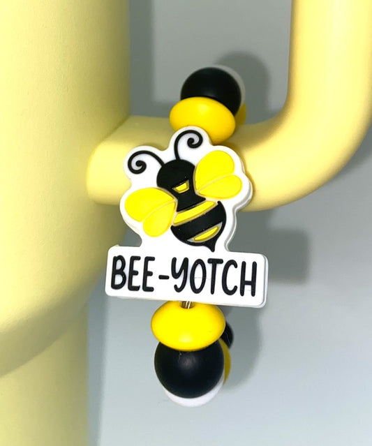 Bee-Yotch Bee Stanley Tumbler Cup Handle Charm