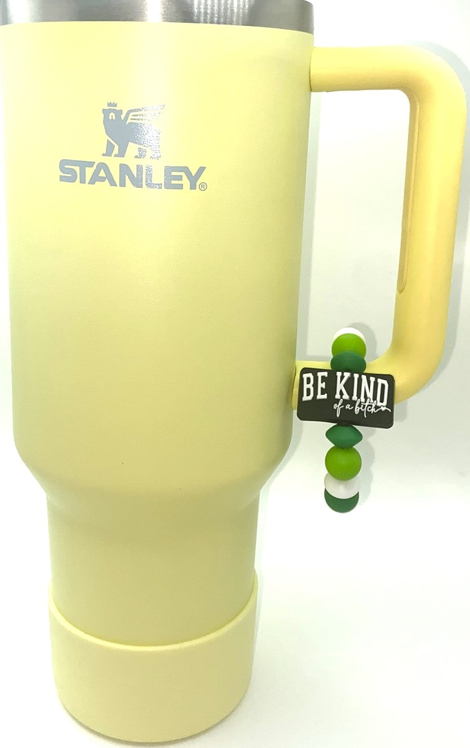 Be Kind Of A Bitch Black Rectangle Stanley Tumbler Cup Handle Charm